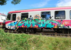 Graffiti Train - Photo by GUETERSLOW