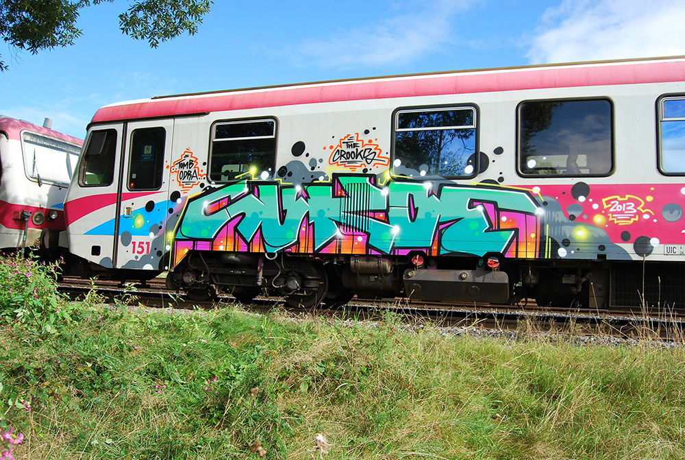Graffiti Train - Photo by GUETERSLOW