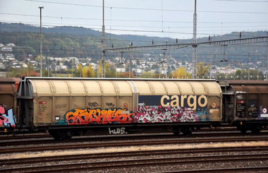 Graffiti Train - Photo by GUETERSLOW