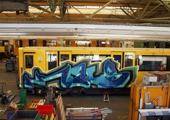 Graffiti Train - Photo by GUETERSLOW