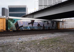 Graffiti Train - Photo by GUETERSLOW