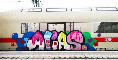 Graffiti Train - Photo by GUETERSLOW - alias