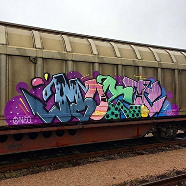 Graffiti Train - Photo by GUETERSLOW - jbcb (2016)