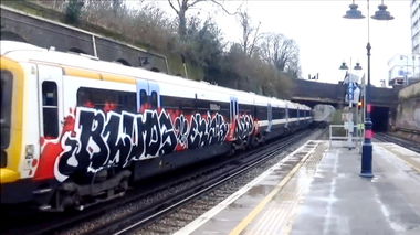 Graffiti Train - Photo by GUETERSLOW