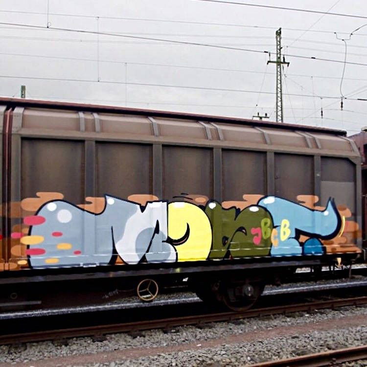 Graffiti Train - Photo by GUETERSLOW - jbcb (2016)