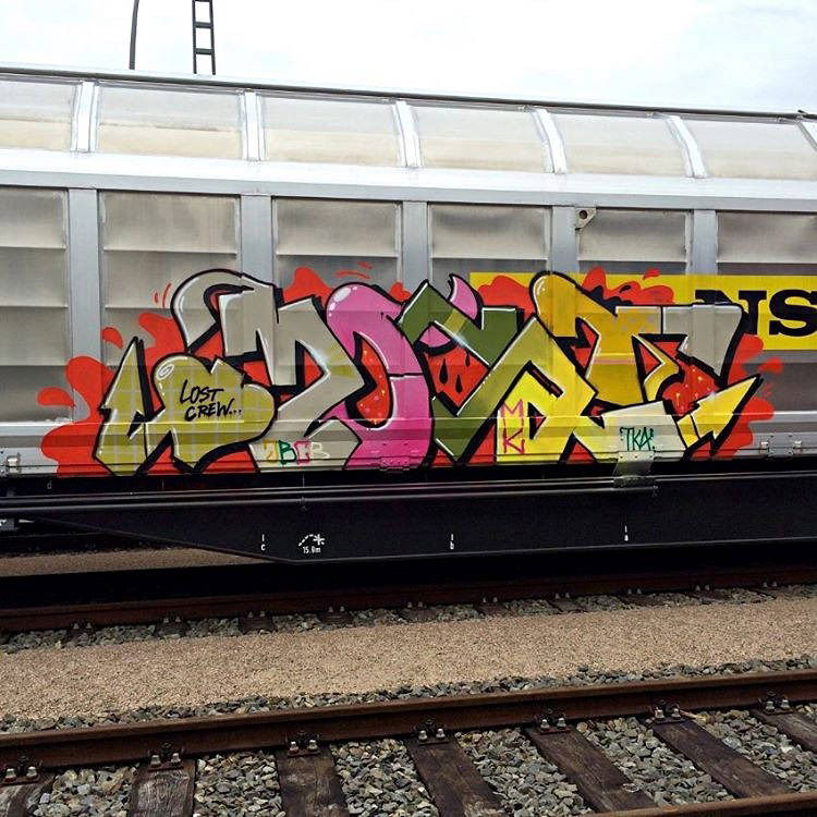 Graffiti Train - Photo by GUETERSLOW - jbcb (2016)