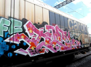 Graffiti Train - Photo by GUETERSLOW