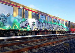 Graffiti Train - Photo by GUETERSLOW