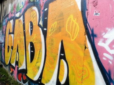 Graffiti Bombing in Moscow - Photo by GabaRoute - Gaba (2012)