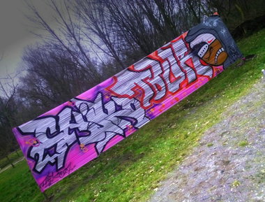 Graffiti Wall - Photo by GaunerZwoSiem - Chiko27, Tour, ChicoArts