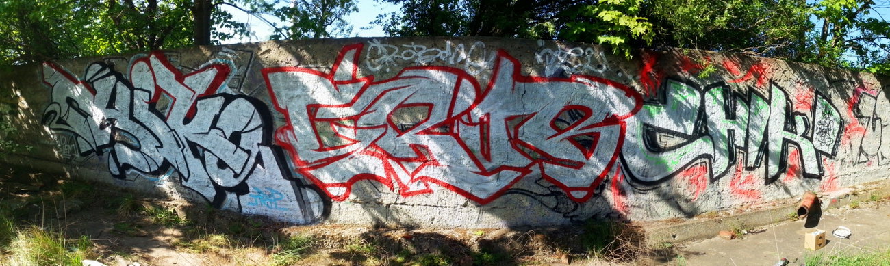 Graffiti Wall - Photo by GaunerZwoSiem - Chiko27, Grobone, ChikoArt's