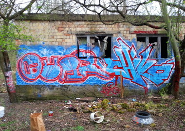 Graffiti Wall - Photo by GaunerZwoSiem - Chiko27, OKS, Ovar (2015)