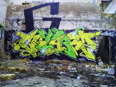 Graffiti Wall - Photo by GaunerZwoSiem - Chiko27 (2015)