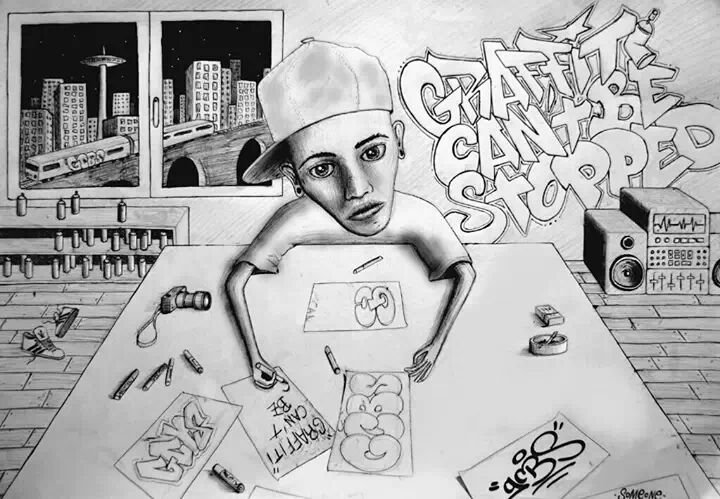Graffiti Sketch - Photo by Gcbs4life - gcbs, graffiti (2013)