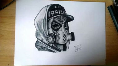 Graffiti Artwork - Photo by Gcbs4life - gas, mask, hollywood (2013)