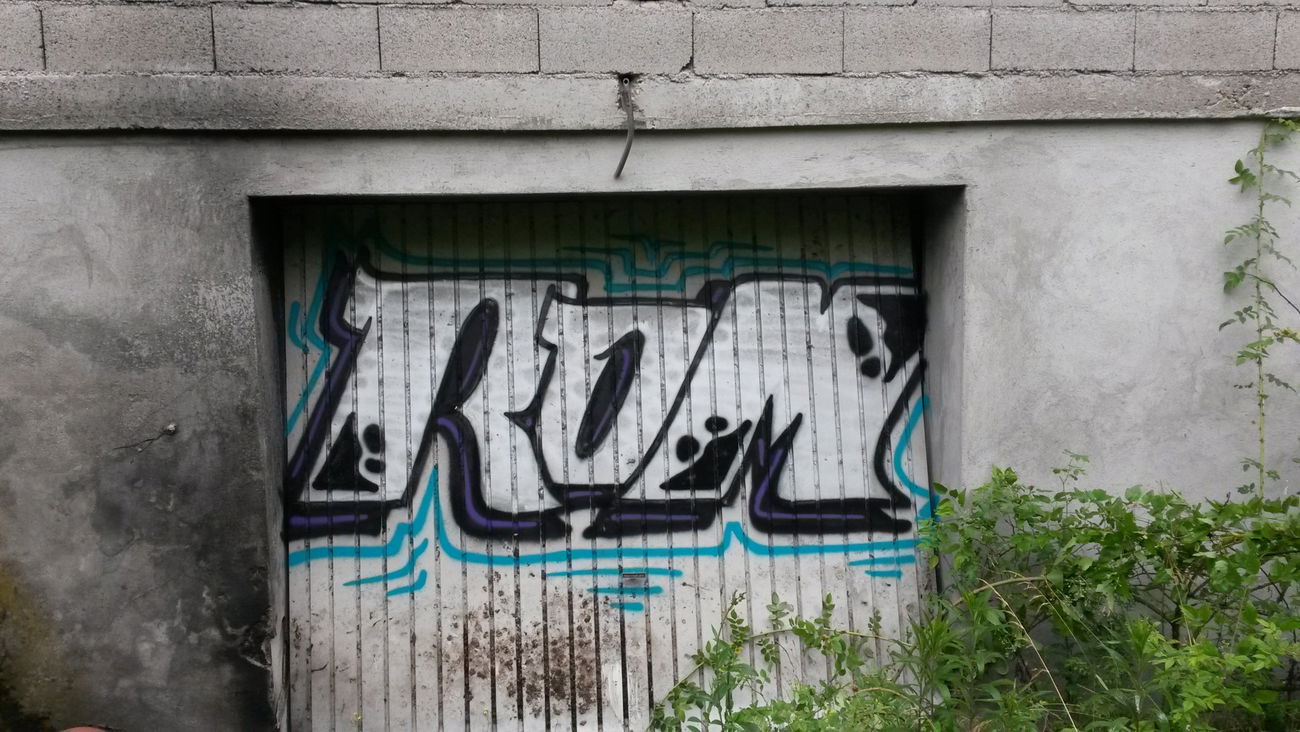 Graffiti Bombing in France - Photo by GeBiss - Redröm, RDM, GB