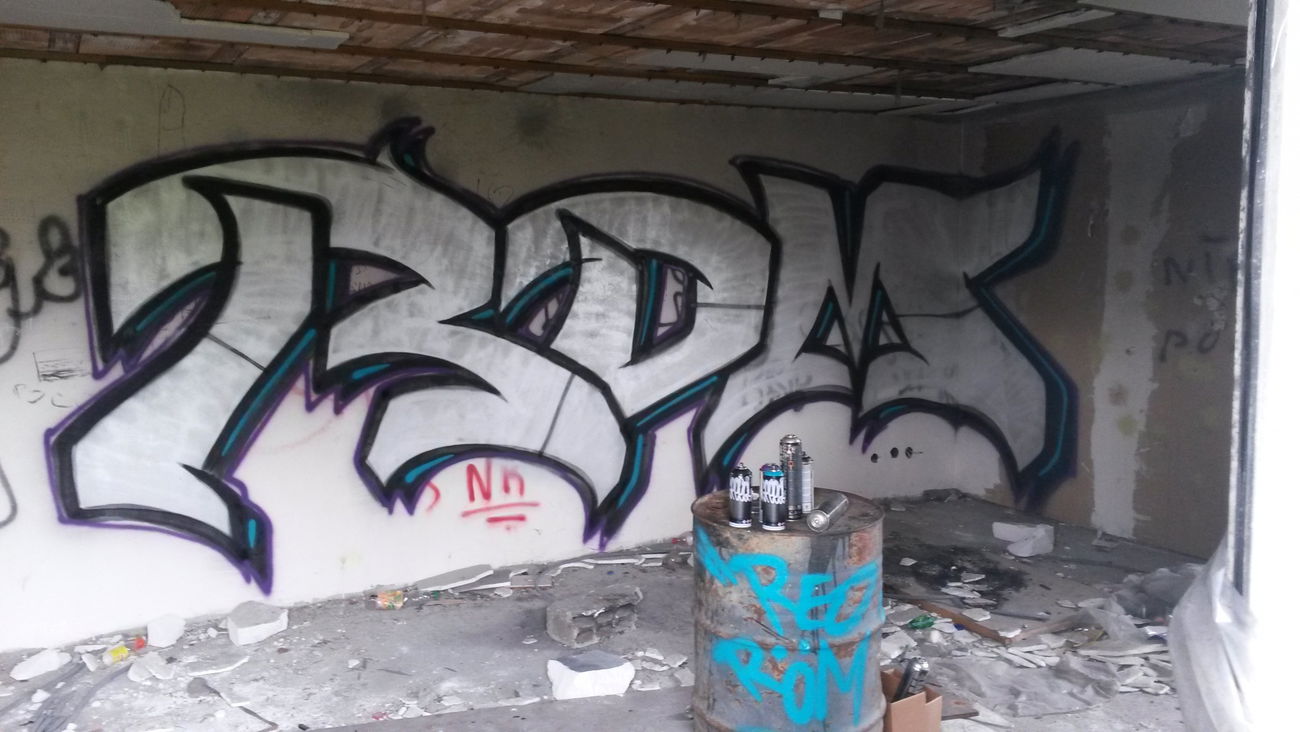 Graffiti Wall - Photo by GeBiss - Redröm, RDM, GB