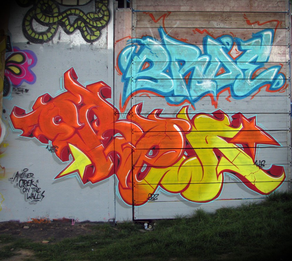 Graffiti Wall in Mannheim - Photo by GekoOne - Mannheim, Crek, Bday (2014)