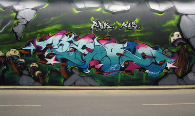 Graffiti Wall in Bochum - Photo by GekoOne - Geko, Bochum, Stuttgart (2014)