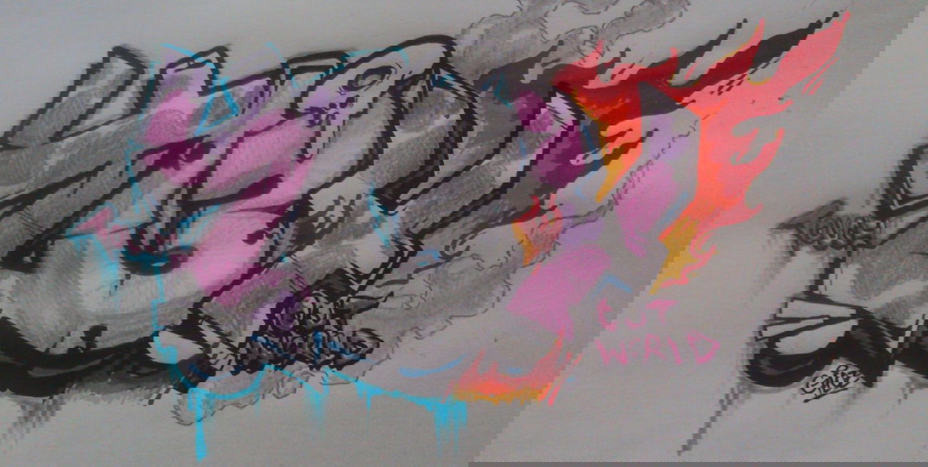 Graffiti Sketch - Photo by Geoz - Geoz, T34 (2013)