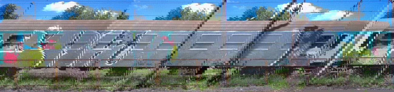 Graffiti Train in Bialystok - Photo by GerdemGerdem