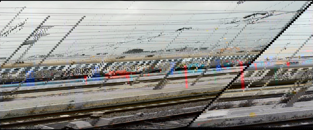 Graffiti Train in Rome - Photo by GerdemGerdem