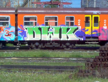 Graffiti Train in Bialystok - Photo by GerdemGerdem