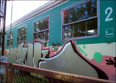 Graffiti Train in Sokolka - Photo by GerdemGerdem