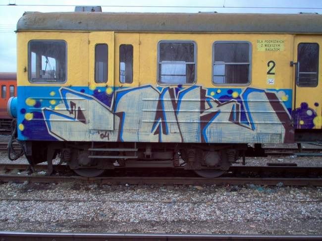 Graffiti Train in Gmina Sokó?Ka - Photo by GerdemGerdem