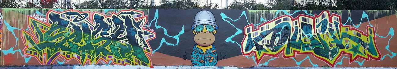 Graffiti Wall in Abalasa - Photo by GerdemGerdem - sush, owik, gdr (2017)