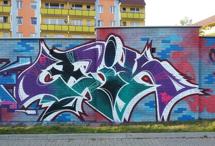 Graffiti Wall in Sokolka - Photo by GerdemGerdem (2015)
