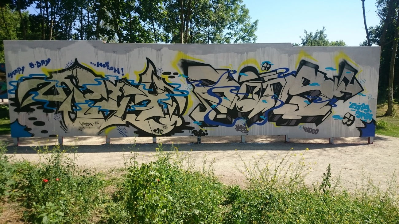 Graffiti Wall in Dresden - Photo by GetHigh - Sfly, Gons