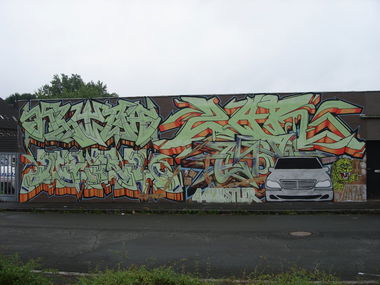 Graffiti Wall in Dortmund - Photo by GetoHeisenberg - Kliba, Zar, Nebl