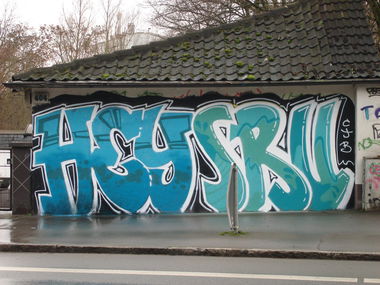 Graffiti Wall in Dortmund - Photo by GetoHeisenberg - Hey, Sru