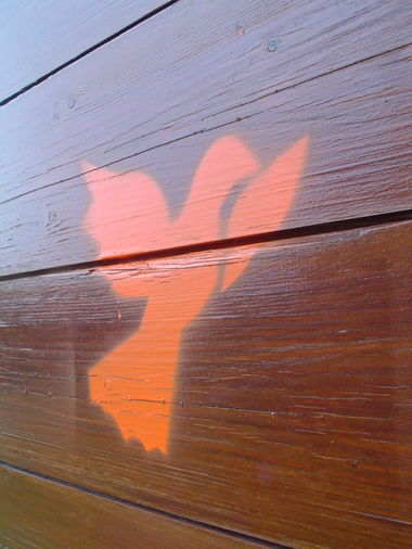 Graffiti Street Art - Photo by GhostWriter - fail, pigeon, peace (2013)