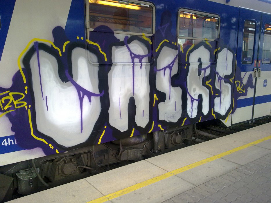 Graffiti Train in Vienna - Photo by Ghostwritter
