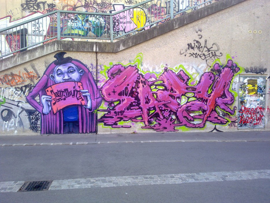 Graffiti Wall in Vienna - Photo by Ghostwritter