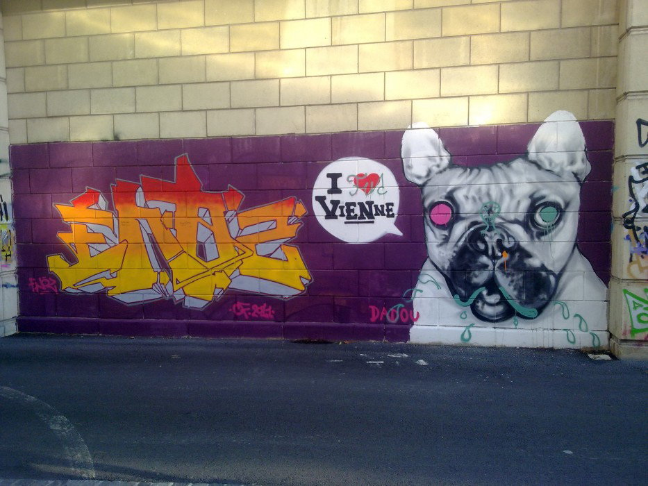 Graffiti Wall in Vienna - Photo by Ghostwritter