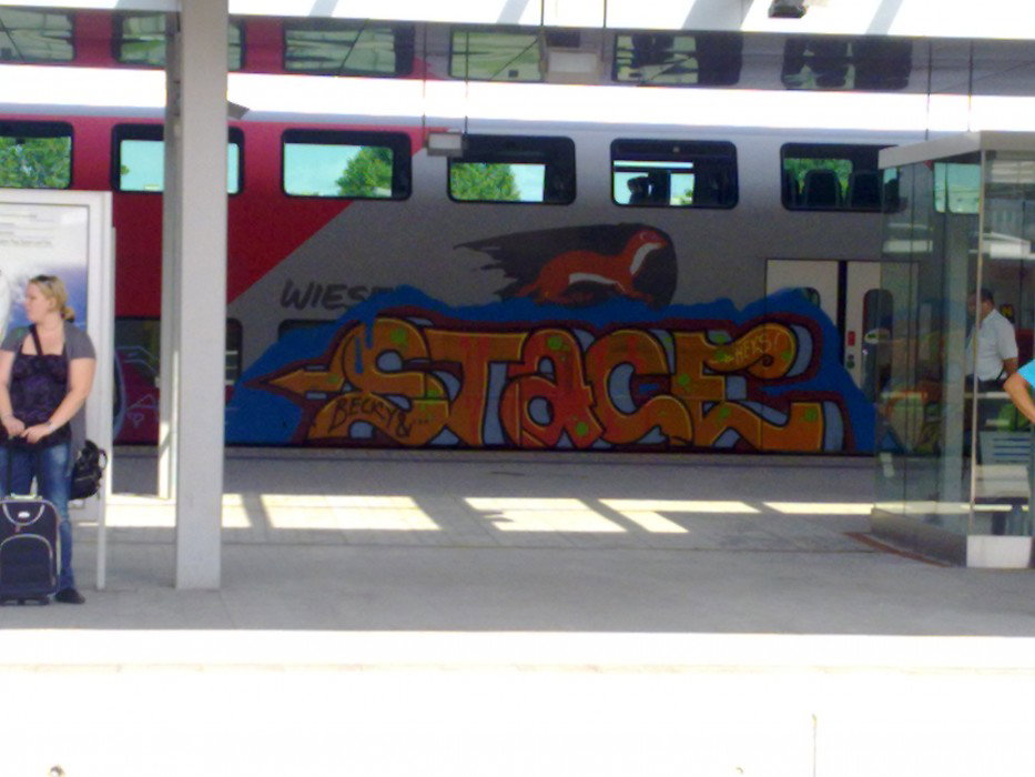 Graffiti Train in Austria - Photo by Ghostwritter