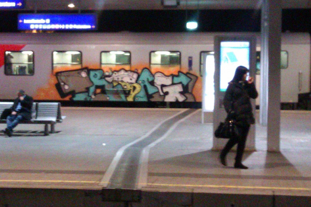 Graffiti Train in Vienna - Photo by Ghostwritter