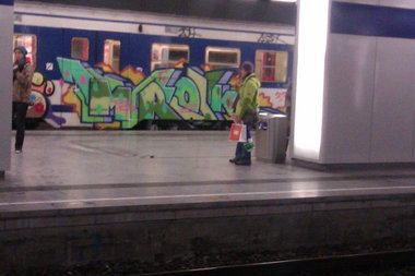 Graffiti Train in Vienna - Photo by Ghostwritter