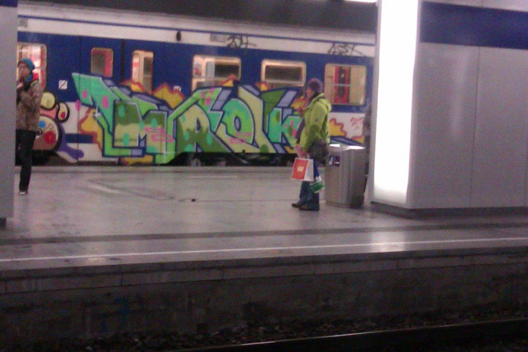 Graffiti Train in Vienna - Photo by Ghostwritter