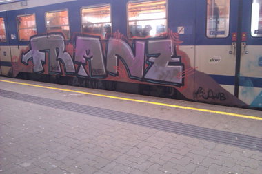 Graffiti Train in Vienna - Photo by Ghostwritter