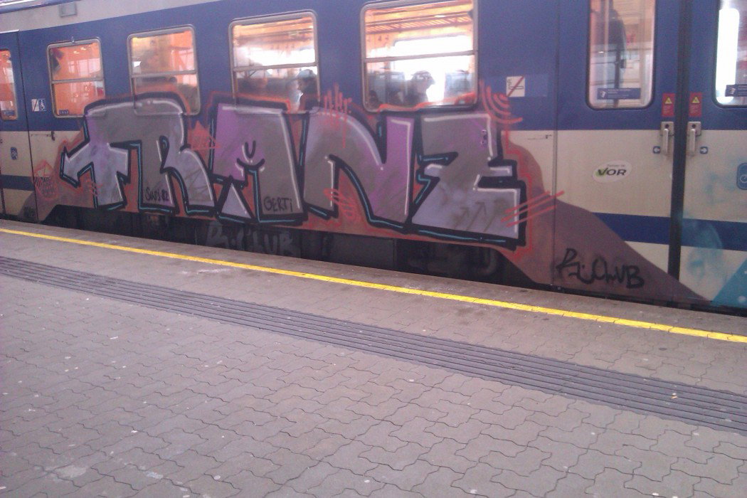 Graffiti Train in Vienna - Photo by Ghostwritter