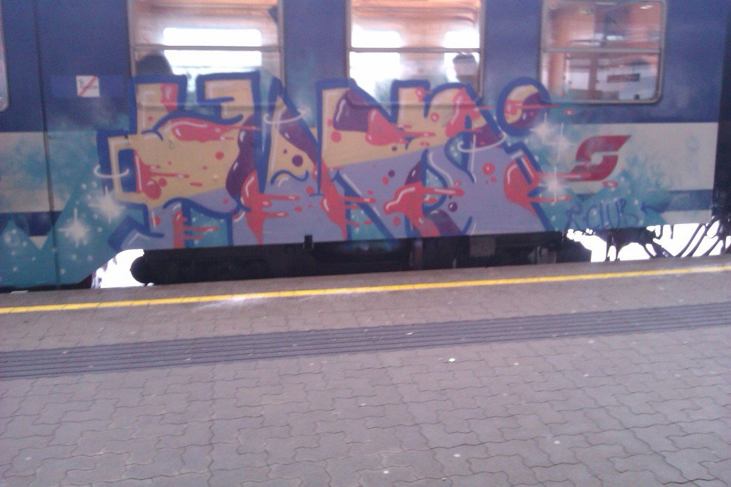 Graffiti Train in Vienna - Photo by Ghostwritter