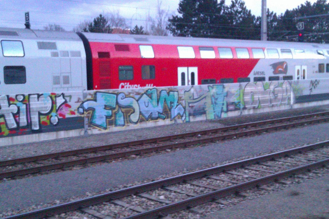 Graffiti Bombing in Vienna - Photo by Ghostwritter