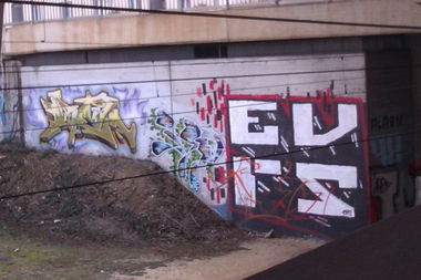 Graffiti Bombing in Basel - Photo by Ghostwritter