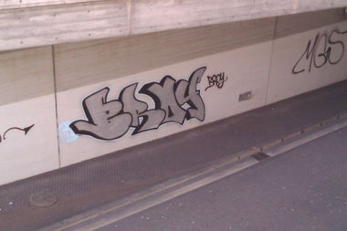 Graffiti Bombing in Basel - Photo by Ghostwritter