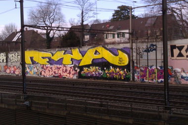 Graffiti Bombing in Basel - Photo by Ghostwritter