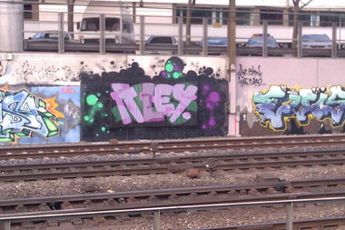 Graffiti Bombing in Basel - Photo by Ghostwritter
